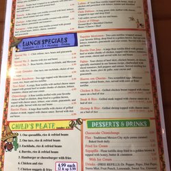 Don Jose - Menu