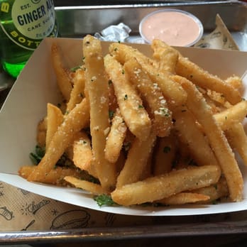 Sticky's - Truffle parm fries with Sriracha ranch dressing - Fast Food Near Me - New York, New York Sticky's - Truffle parm fries with Sriracha ranch dressing - Fast Food Near Me - New York, New York