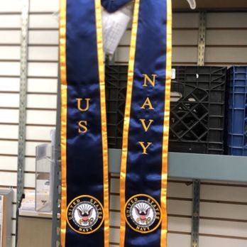 Red Dot Uniforms - Graduation Stole - US NAVY Stole. It came out beautiful and I love it. - Uniforms Near Me - El Monte, California