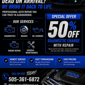 Doa Automotive - Auto Repair Near Me - Albuquerque, New Mexico Doa Automotive - Auto Repair Near Me - Albuquerque, New Mexico