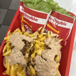 Burgers and fries Burgers and fries