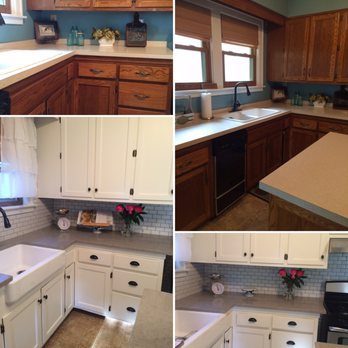 Cook's Kitchen Cabinet Refinishing - Before/After - Refinishing Services Near Me - Brookfield, Illinois