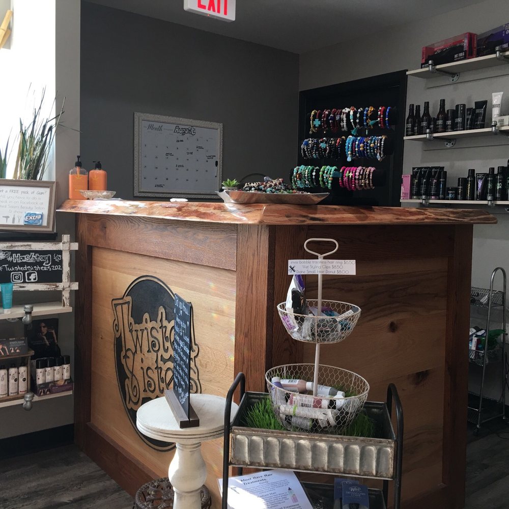 Twisted Sisters Beauty Salon - Front counter - Hair Salons Near Me - Westfield, Indiana Twisted Sisters Beauty Salon - Front counter - Hair Salons Near Me - Westfield, Indiana