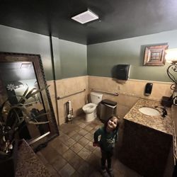New Taj India - Women's Bathroom- opposing angle- cute kid.