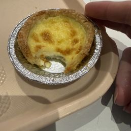 I'm crazy about Portuguese Egg Tarts, almost forgot to get a pic of this one.