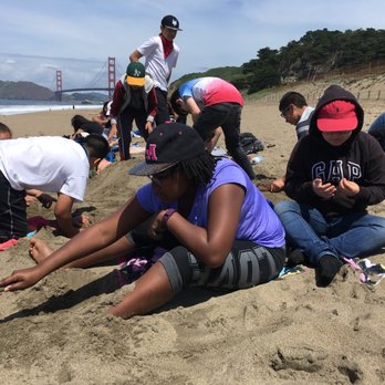 Manzanita Charter School - 7th graders visit the beach at the Presidio. - Middle Schools & High Schools Near Me - Richmond, California Manzanita Charter School - 7th graders visit the beach at the Presidio. - Middle Schools & High Schools Near Me - Richmond, California