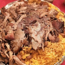 Marthitas Kitchen - Pernil , rice , beans , sweet plantains.