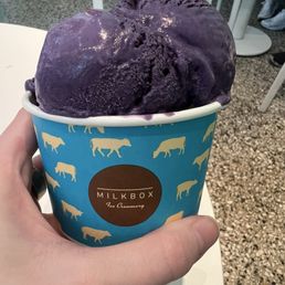 Salted ube cream cheese ice cream Salted ube cream cheese ice cream