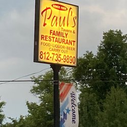Paul's Tavern and Family Restaurant - Sign for the bar