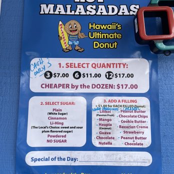 Manuela Malasada - Menu - Donuts Near Me - Kahului , Hawaii Manuela Malasada - Menu - Donuts Near Me - Kahului , Hawaii
