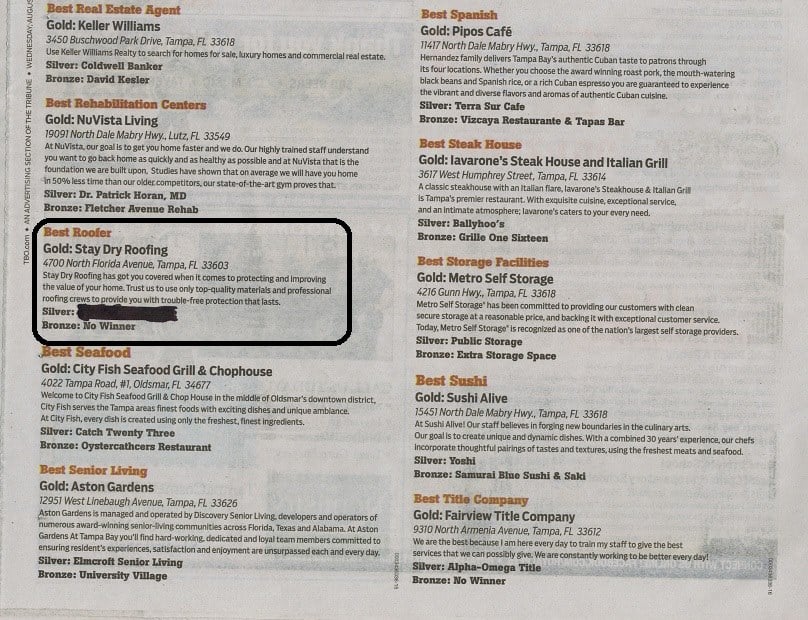 Slide of Stay Dry Roofing