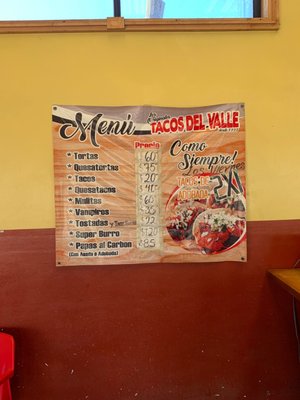 Menu photo 4 Tacos Del Valle Guadalupe, BCN Menu photo 4 Tacos Del Valle Guadalupe, BCN