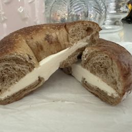 Cinnamon raisin with cream cheese