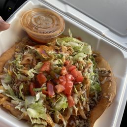 Navajo Taco w/ Ground Beef Navajo Taco w/ Ground Beef