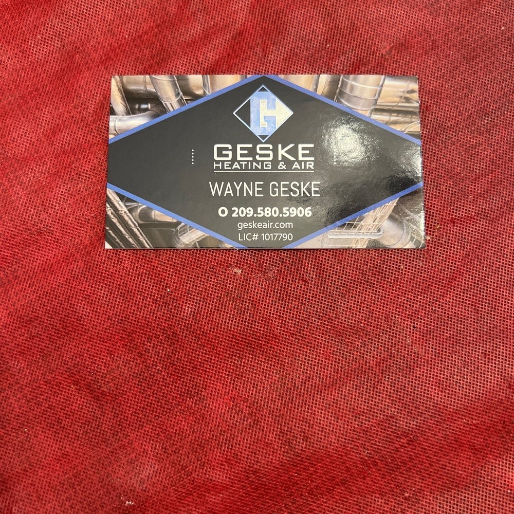 This is Geske's card. Wayne and his business are awesome. The service was friendly, professional, thorough. This is Geske's card. Wayne and his business are awesome. The service was friendly, professional, thorough.