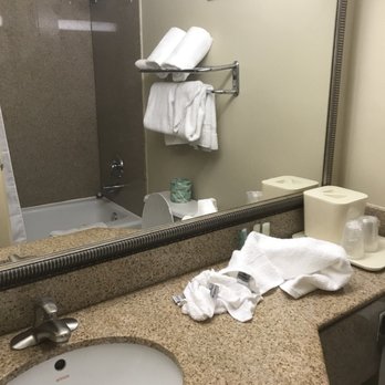 Quality Inn & Suites - What the bathroom looked like upon arrival - Hotels Near Me - Bensalem, Pennsylvania Quality Inn & Suites - What the bathroom looked like upon arrival - Hotels Near Me - Bensalem, Pennsylvania