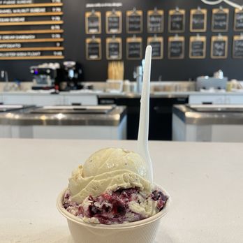 Earnest Ice Cream - Blueberry and corn - Ice Cream & Frozen Yogurt Near Me - North Vancouver, British Columbia