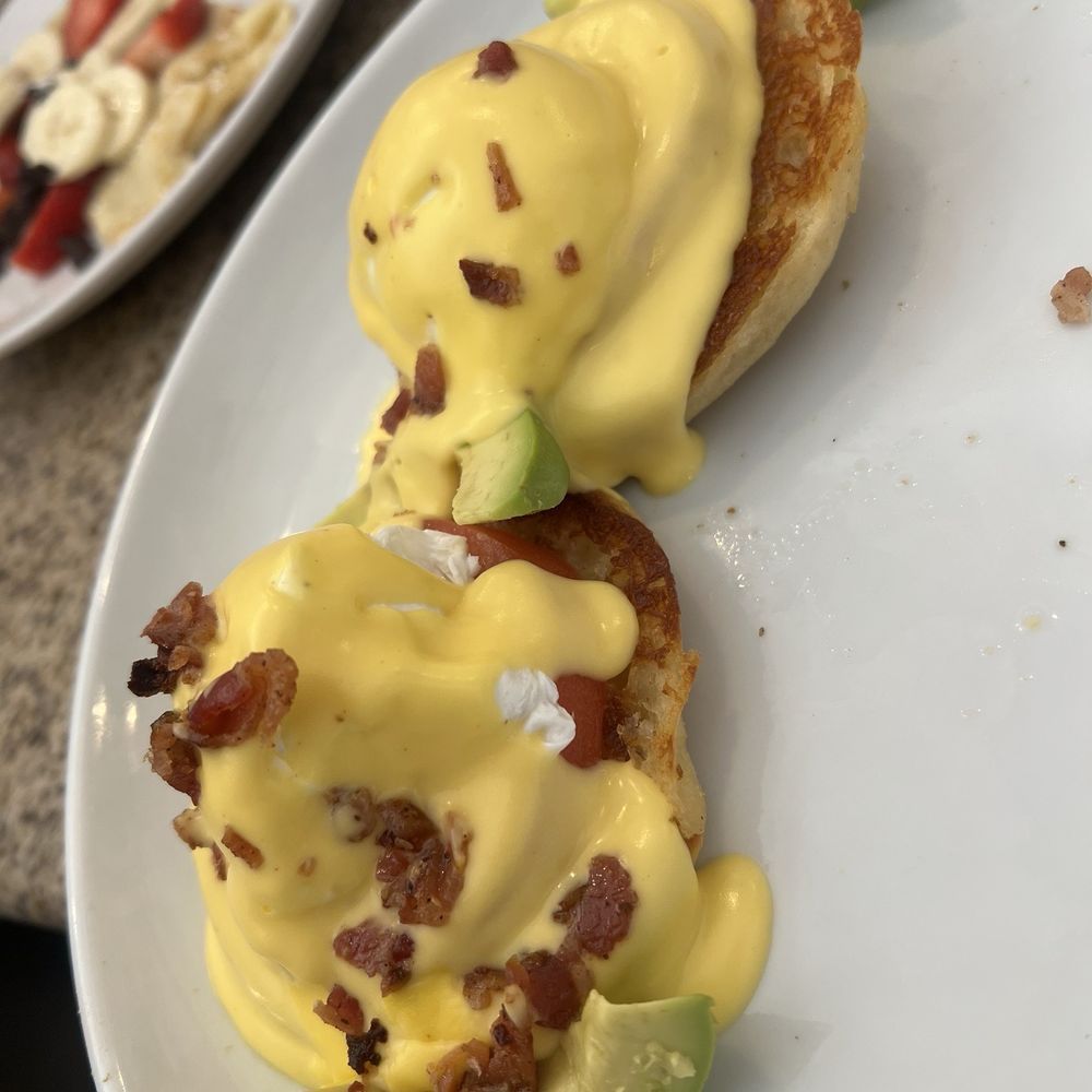 Eggsquisite Cafe - Avocado Benedict sooooooo good - Breakfast & Brunch Near Me - McKinney, Texas