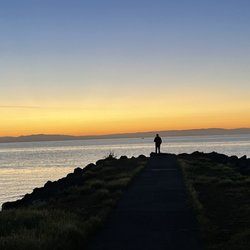 Point San Bruno Park - At the point looking out just before sunrise