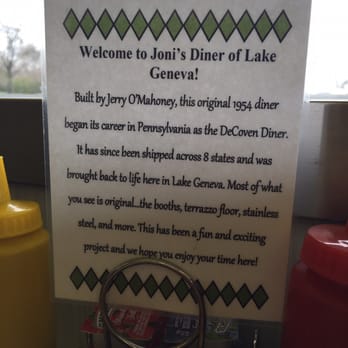 Joni's Diner - Diners Near Me - Lake Geneva, Wisconsin Joni's Diner - Diners Near Me - Lake Geneva, Wisconsin