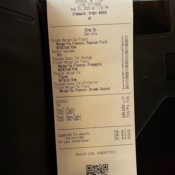 Salvatoria Kitchen & Bar - Our bill - Salvadoran Near Me - Astoria, New York Salvatoria Kitchen & Bar - Our bill - Salvadoran Near Me - Astoria, New York