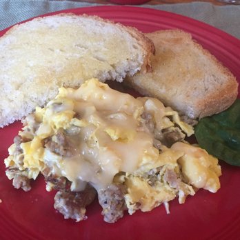 Acacia House - Sausage and cheese omelette with fresh baked bread - Hotels Near Me - Bar Harbor, Maine