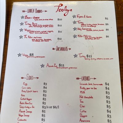 Menu photo 3 Tooley's Cafe Tucson, AZ