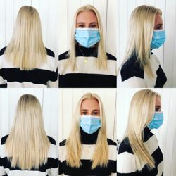 Hair Extensions By Seiji Uehara - Fullness and just little longer hair extensions. Look super natural and Perfectly much the color!!