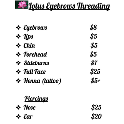 Lotus Eyebrows Threading