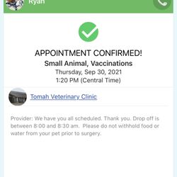 Tomah Veterinary Clinic Sc - Look at providers note