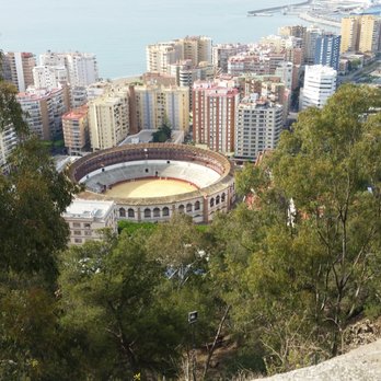Castillo de Gibralfaro - View of bullring from the fortress - Landmarks & Historical Buildings Near Me - Málaga, Massachusetts