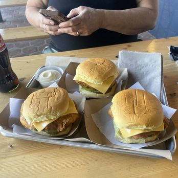 Little Fish - Echo Park - Three sandos. Yum yum yum. - Fish & Chips Near Me - Los Angeles, California Little Fish - Echo Park - Three sandos. Yum yum yum. - Fish & Chips Near Me - Los Angeles, California
