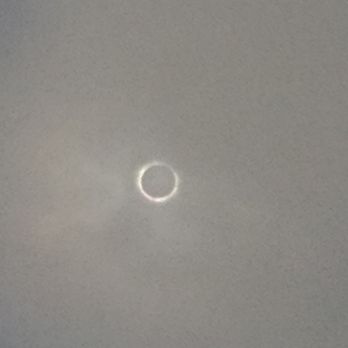 Solar Eclipse - Totality through the clouds in Charleston - Local Flavor Near Me
