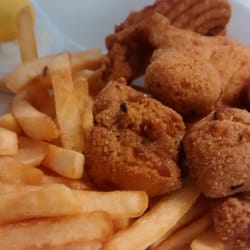 Fried grouper dinner
