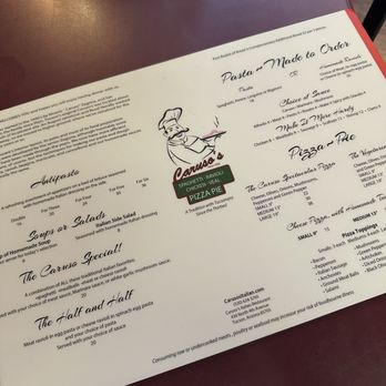 Caruso's - Menu - Pizza Near Me - Tucson, Arizona