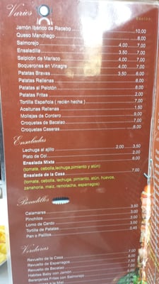 Menu photo 3 Rafalete Córdoba, CO