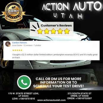 Action Auto Sales and Finance - Customer Testimonials Speak for Themselves! - Used Car Dealers Near Me - Orem, Utah