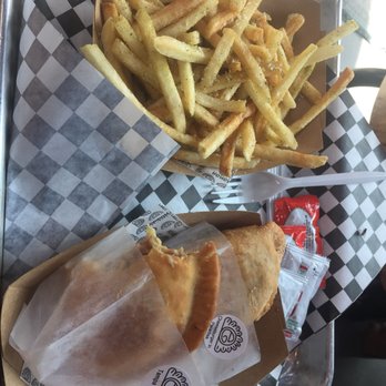 Empamamas - Tampa Girl, Cheeseburger in Paradise, Rosemary Romano Parm Fries - Empanadas Near Me - Tampa, Florida