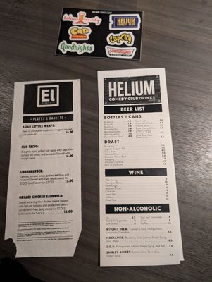 Menu photo 1 Helium Comedy Club Saint Louis, MO