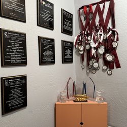 Chateau Tumbleweed - All their awards for fantastic wine, they should be moved out of the restroom though ;)