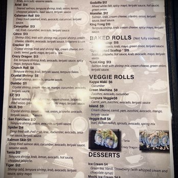 Minato Sushi & Bar - Memu - Sushi Bars Near Me - Reno, Nevada Minato Sushi & Bar - Memu - Sushi Bars Near Me - Reno, Nevada