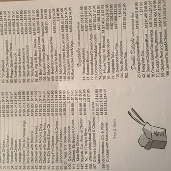 Chai Peking - a list of the different types of chopsticks - Chinese Near Me - Atlanta, Georgia
