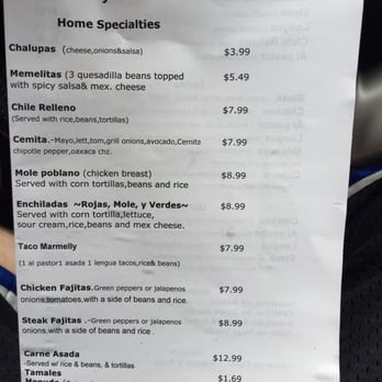 Marmelly - Menu - Mexican Near Me - Westmont, Illinois Marmelly - Menu - Mexican Near Me - Westmont, Illinois