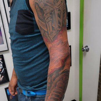 Psycho Clown Tattoo - Sleeve tattoo done recently by artist/owner Jarrod text 6823651277 for booking availability. - Tattoo Near Me - Fort Worth, Texas Psycho Clown Tattoo - Sleeve tattoo done recently by artist/owner Jarrod text 6823651277 for booking availability. - Tattoo Near Me - Fort Worth, Texas