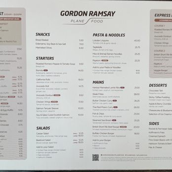 Gordon Ramsay Plane Food - Menu - British Near Me - Hounslow, XGL Gordon Ramsay Plane Food - Menu - British Near Me - Hounslow, XGL