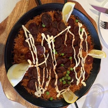 Evangeline Cuisine - Chorizo Paella - Seafood Near Me - Half Moon Bay, California