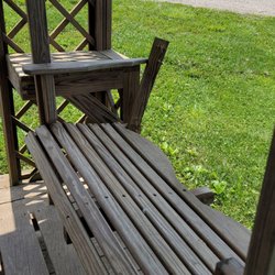 Kanawha river campground - Broken swing at park