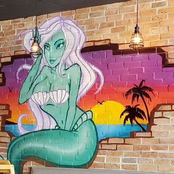 Cajun Boil - a mermaid painted on a brick wall - Cajun/Creole Near Me - Miami, Florida Cajun Boil - a mermaid painted on a brick wall - Cajun/Creole Near Me - Miami, Florida