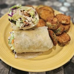 Country Harvest - Camarillo - California Wrap and fried zucchini