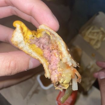 McDonald's - Raw beef in Quarter Pounder with Cheese - Fast Food Near Me - Little Falls, New Jersey McDonald's - Raw beef in Quarter Pounder with Cheese - Fast Food Near Me - Little Falls, New Jersey